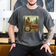 Farmer Men Tractor Rancher Farm Dad Distressed Men's Comfort Colors T-Shirt Pepper