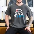 Father's Day Tee Dad Of 2 Boys Man Idea Men's Comfort Colors T-Shirt Pepper