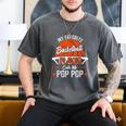 My Favorite Basketball Player Calls Me Pop Pop Funny Dad Men's Comfort Colors T-Shirt Pepper