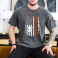 Football Kicker Dad Of A Football Kicker Father US Flag Men's Comfort Colors T-Shirt Pepper