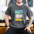 Frutiger Aero Aesthetic Rainbow Glitch Art Premium Tri-Blend Men's Comfort Colors T-Shirt Pepper