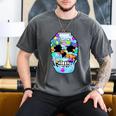 Frutiger Aero Aesthetic Tech Skull Computer Fishes Men's Comfort Colors T-Shirt Pepper