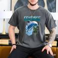 Frutiger Aero Splashy Dolphin Y2k Aesthetic Graphic Men's Comfort Colors T-Shirt Pepper