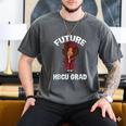 Future HBCU Grad Girl Wearing Graduation Gown Men's Comfort Colors T-Shirt Pepper