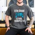 Gamer Graduation 5th Grade Level Complete Video Games Boys Men's Comfort Colors T-Shirt Pepper