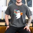 Ghost Reading Books Halloween Library Men's Comfort Colors T-Shirt Pepper Ghost Reading Books Halloween Library Men's Comfort Colors T-Shirt Pepper