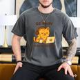 Go Away I'm Introverting Cozy Cat With Laptop And Coffee Men's Comfort Colors T-Shirt Pepper Go Away I'm Introverting Cozy Cat With Laptop And Coffee Men's Comfort Colors T-Shirt Pepper