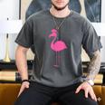 Graduate Cute Pink Flamingo Graduation Men's Comfort Colors T-Shirt Pepper
