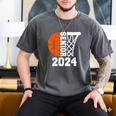 Graduate Senior Class Of 2024 Basketball Player Graduation Men's Comfort Colors T-Shirt Pepper