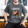 I Graduated Can I Go Back To Bed Sleepy Red Panda Graduation Men's Comfort Colors T-Shirt Pepper