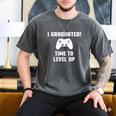 I Graduated Time To Level Up Graduation T-Shirt Men's Comfort Colors T-Shirt Pepper
