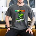 Graduation Preschool Dinosaur T Rex Crushed It Boys Grad Men's Comfort Colors T-Shirt Pepper