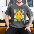 Groovy Next Stop 2nd Grade 1st Grade Graduation 2025 Premium Men's Comfort Colors T-Shirt Pepper
