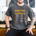 Handyman Hourly Rate Fathers Day Dad Men's Comfort Colors T-Shirt Pepper