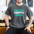This Is My Happy Face Introvert Men's Comfort Colors T-Shirt Pepper