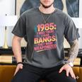 Hilarious 1985 Big Hair Bangs Joke For Gen X Nostalgia Men's Comfort Colors T-Shirt Pepper