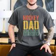 Hockey Dad Shirt Men Fathers Day Hockey Dad Men's Comfort Colors T-Shirt Pepper
