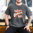 Humor Sarcastic Father's Day Adult Jokes World's Sluttiest Dad Small Men's Comfort Colors T-Shirt Pepper