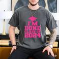 I'm Done Class Of 2024 Pink Girls Women Graduation Men's Comfort Colors T-Shirt Pepper