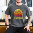 I'm Going Outside If Asked I'm Outstanding Dad Joke Men's Comfort Colors T-Shirt Pepper