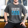 I'm Nicer Than My Face Looks Shy People Introverts Men's Comfort Colors T-Shirt Pepper