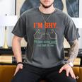 I'm Shy Please Come Over & Talk To Me Introvert Shying Men's Comfort Colors T-Shirt Pepper