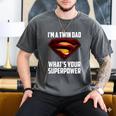 I'm A Twin DAD-What's Your Superpower Men's Comfort Colors T-Shirt Pepper I'm A Twin DAD-What's Your Superpower Men's Comfort Colors T-Shirt Pepper