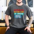 Introvert Aircraft Spotting Lovers Men & Women Men's Comfort Colors T-Shirt Pepper