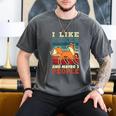 Introvert Fox Animal Lover Saying Loner Antisocial Men's Comfort Colors T-Shirt Pepper