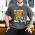 Introvert Gamer Video Games Anti Social Team Player Men's Comfort Colors T-Shirt Pepper