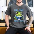 Introvert Herpetologists Amphibian Frog Lover Men's Comfort Colors T-Shirt Pepper