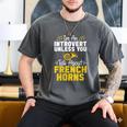 Im Introvert Unless You Talk About French Horns Men's Comfort Colors T-Shirt Pepper Im Introvert Unless You Talk About French Horns Men's Comfort Colors T-Shirt Pepper