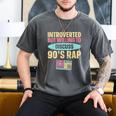 Introverted But Willing To Discuss 90's Rap Men's Comfort Colors T-Shirt Pepper Introverted But Willing To Discuss 90's Rap Men's Comfort Colors T-Shirt Pepper