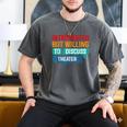 Introverted But Willing To Discuss Theater Men's Comfort Colors T-Shirt Pepper