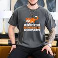 Introverts Cat Lover Introvert Antisocial Cats Anti Social Men's Comfort Colors T-Shirt Pepper