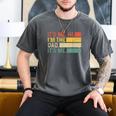 It's Me Hi I'm The Dad It's Me Dad Father's Day Retro Men's Comfort Colors T-Shirt Pepper