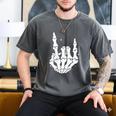 Just A Dad Who Always Came Back 2 Sided Skeleton Men's Comfort Colors T-Shirt Pepper