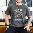 Just a Dad Who Always Came Back With The Milk Shirt Bigfoot Men's Comfort Colors T-Shirt Pepper