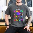 I Just Graduated Pre k Graduation 2024 Pre-Kindergarten Men's Comfort Colors T-Shirt Pepper