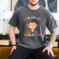 Kids 8th Grade Nailed It Monkey Graduation Men's Comfort Colors T-Shirt Pepper
