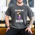 Kids Class Of 2029 Shirt Graduation Dabbing Mermaid Shirt Men's Comfort Colors T-Shirt Pepper