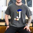 Kids Initial J Letter For Boys Preschool Graduation Kindergarten Men's Comfort Colors T-Shirt Pepper