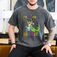 Kids Preschool Graduate T-Rex Dinosaur Preschool Graduation Men's Comfort Colors T-Shirt Pepper