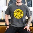 Be Kind Rewind Shirt Retro Nostalgia Sticker 80s 90s Tee Premium Tri-Blend Men's Comfort Colors T-Shirt Pepper
