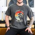 Leave Me Alone Raccoon Lover Introvert Antisocial Shy INTP Men's Comfort Colors T-Shirt Pepper