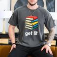 Get Lit With Books Men's Comfort Colors T-Shirt Pepper