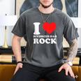 I Love Divorced Dad Rock Quote Men's Comfort Colors T-Shirt Pepper