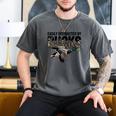 Mallard Duck Hunting Camo Easily Distracted Duck Dad Men's Comfort Colors T-Shirt Pepper
