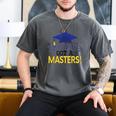Masters Degree Proud Dad Graduation Shirt MBA Social Work Men's Comfort Colors T-Shirt Pepper