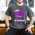 In My Memory Of My Brother PANCREATIC CANCER AWARENESS Men's Comfort Colors T-Shirt Pepper In My Memory Of My Brother PANCREATIC CANCER AWARENESS Men's Comfort Colors T-Shirt Pepper